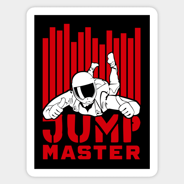 Base Jumping or Skydiving Gift Sticker by GrafiqueDynasty